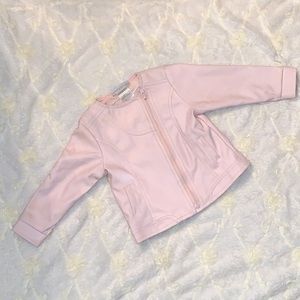 ✨Like New✨ Baby Girls Pink Moto Jacket